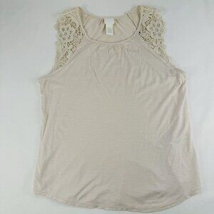 Coquette Lace H&M Tank Top Beige XS